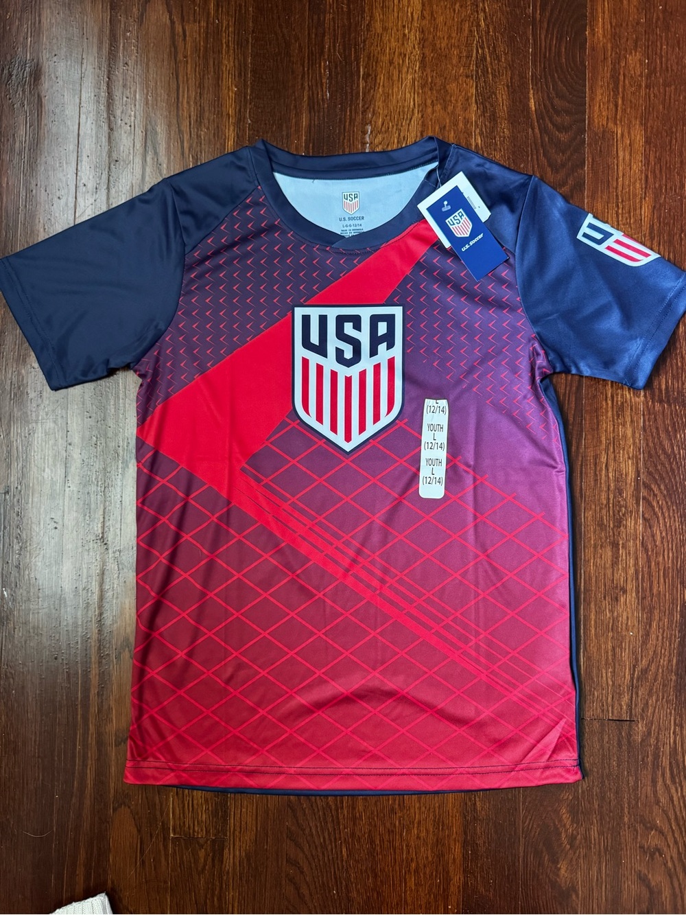 USA Shield Soccer Jersey- Youth Large
